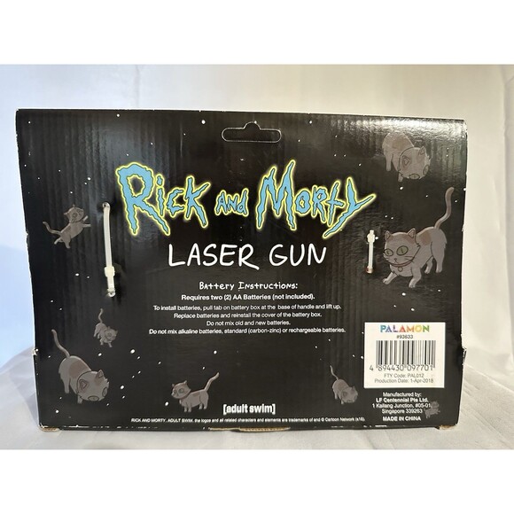 Official ADULT SWIM RICK AND MORTY Laser Gun w/Lights & Sound Halloween Costume - Picture 2 of 2